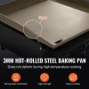 VEVOR Commercial Griddle, 16.9" Heavy Duty Manual Flat Top Griddle, Countertop Gas Grill with Non-Stick Cooking Plate, Steel LPG Gas Griddle