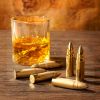Gifts for Men Dad Husband, Christmas Anniversary Birthday Gifts for Him Boyfriend, Reusable Stainless Steel Whiskey Stones and Whiskey Glasses Set