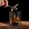 Gifts for Men Dad Husband, Christmas Anniversary Birthday Gifts for Him Boyfriend, Reusable Stainless Steel Whiskey Stones and Whiskey Glasses Set