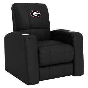 Relax Home Theater Recliner with Georgia Bulldogs Logo (Material: Top Grain Leather *Custom Order 8 Week Lead time No Returns*)