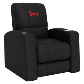 Relax Home Theater Recliner with Nebraska Cornhuskers Alternate (Material: Top Grain Leather *Custom Order 8 Week Lead time No Returns*)