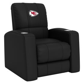 Relax Home Theater Recliner with Kansas City Chiefs Primary Logo (Material: Commercial Grade Synthetic Leather)